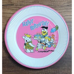 The Flinstones Party Supplies Vintage Cake Plates 1969 3 Count A14